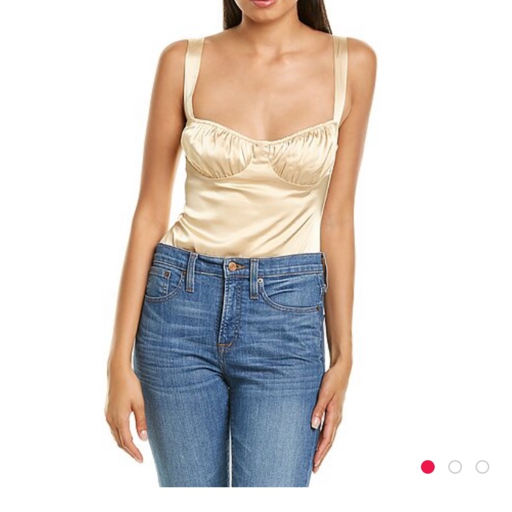 Danielle Bernstein Gold bodysuit